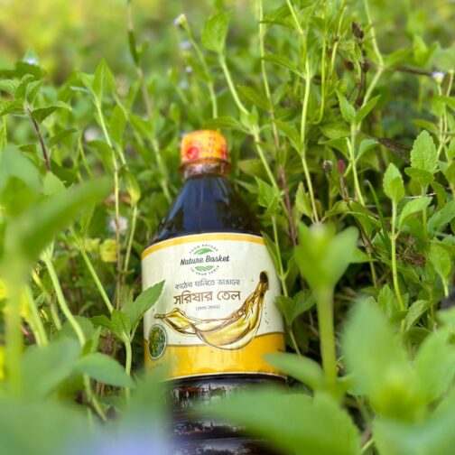 Local Maghi Sarisha Oil 1L -কাঠের ঘানির ভার্জিন গ্রেড সরিষার তেল (১ লিটার)